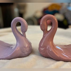 Andre Richards 80’s Art Deco swan towel holders